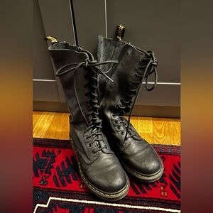Dr. Martens Black Leather Footwear